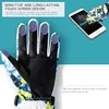 2024 Winter Snowboard Ski Gloves PU Leather Non-slip Touch Screen Waterproof Motorcycle Cycling Fleece Warm Snow Gloves Unisex 3