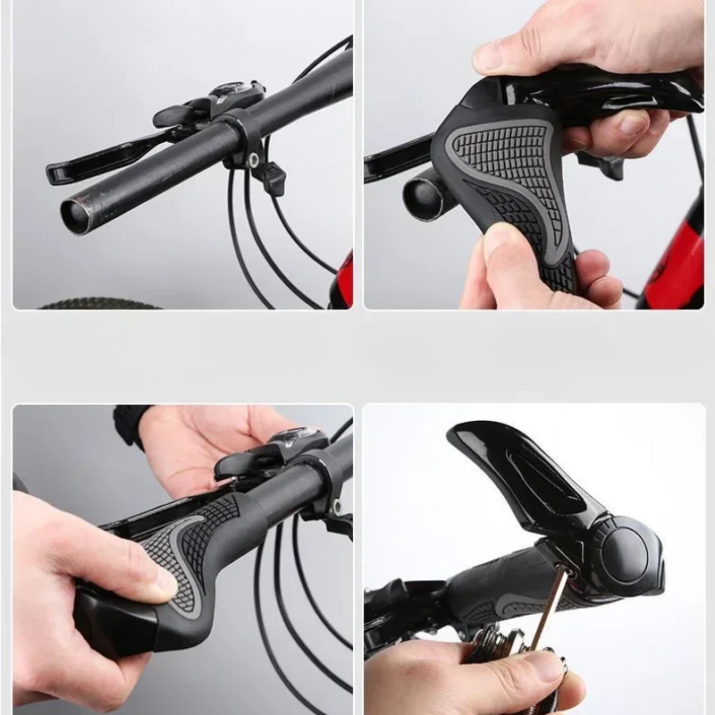 Bicycle handlebar grips bicycle accessories Mountain Bike Sheep Horn Sub bike Grip Handle