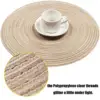 Round Braided Set of 6 Washable Round Placemats 3