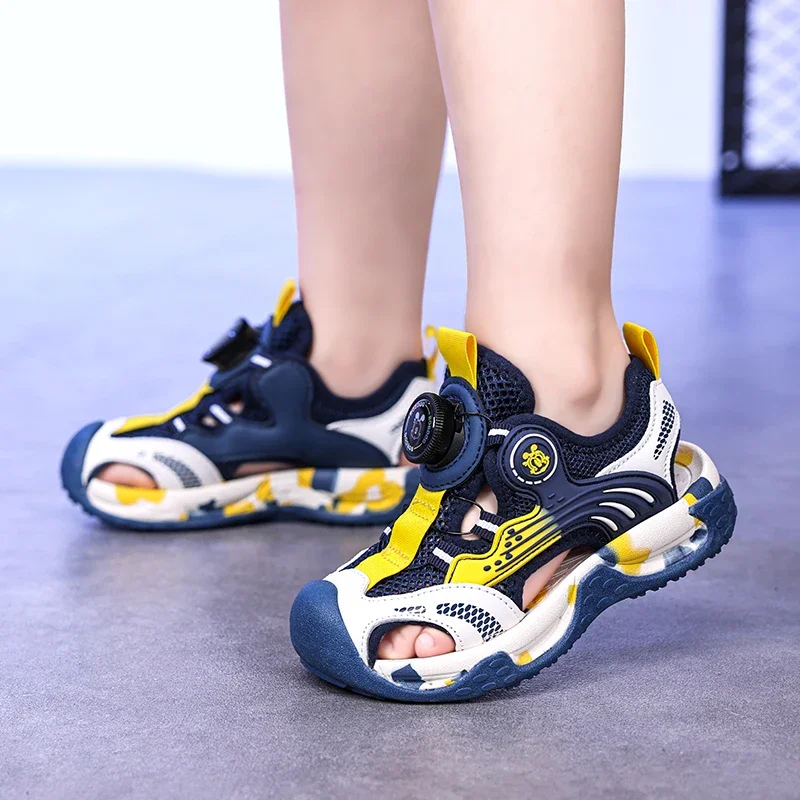 Children Summer Sandals Boy Sneaker Breathable Lightweight Sports Sandals Shoes for Boy Outdoor Beach Shoes for Kids