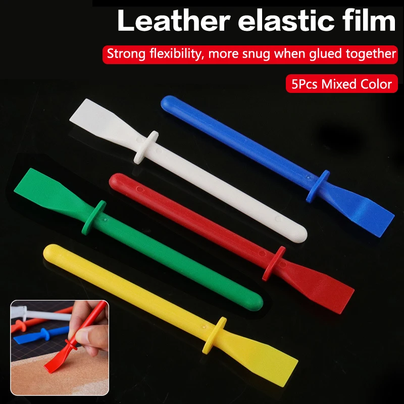 5Pcs Leather Gluing Tool DIY Handmade Leather Craft Gluing Carving Stitching Tools Glue Application Tools Adhesive Scraper Aliex leather tools leather craft tool kit leather craft tools leather craft tool