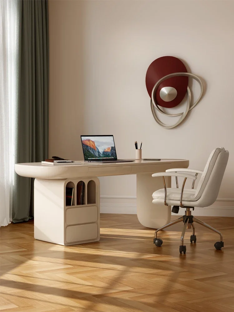 

French style desk minimalist desktop computer chair office study