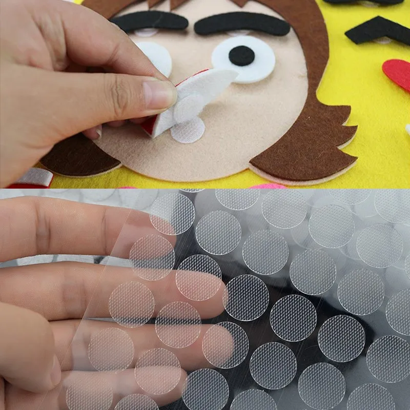 200 Pezzi Gancio E Loop Adesivi - 2 Cm Diametro, Bianchi - Per Oggetti Leggeri, Autoadesivi - Foto 10