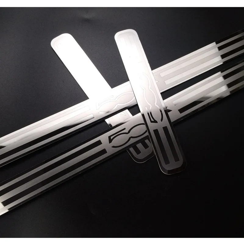 

Накладка на порог из нержавеющей стали для FIAT 500X 2014-2019 2020, защитная накладка, накладка на педаль, стикер, аксессуар для стайлинга автомобиля