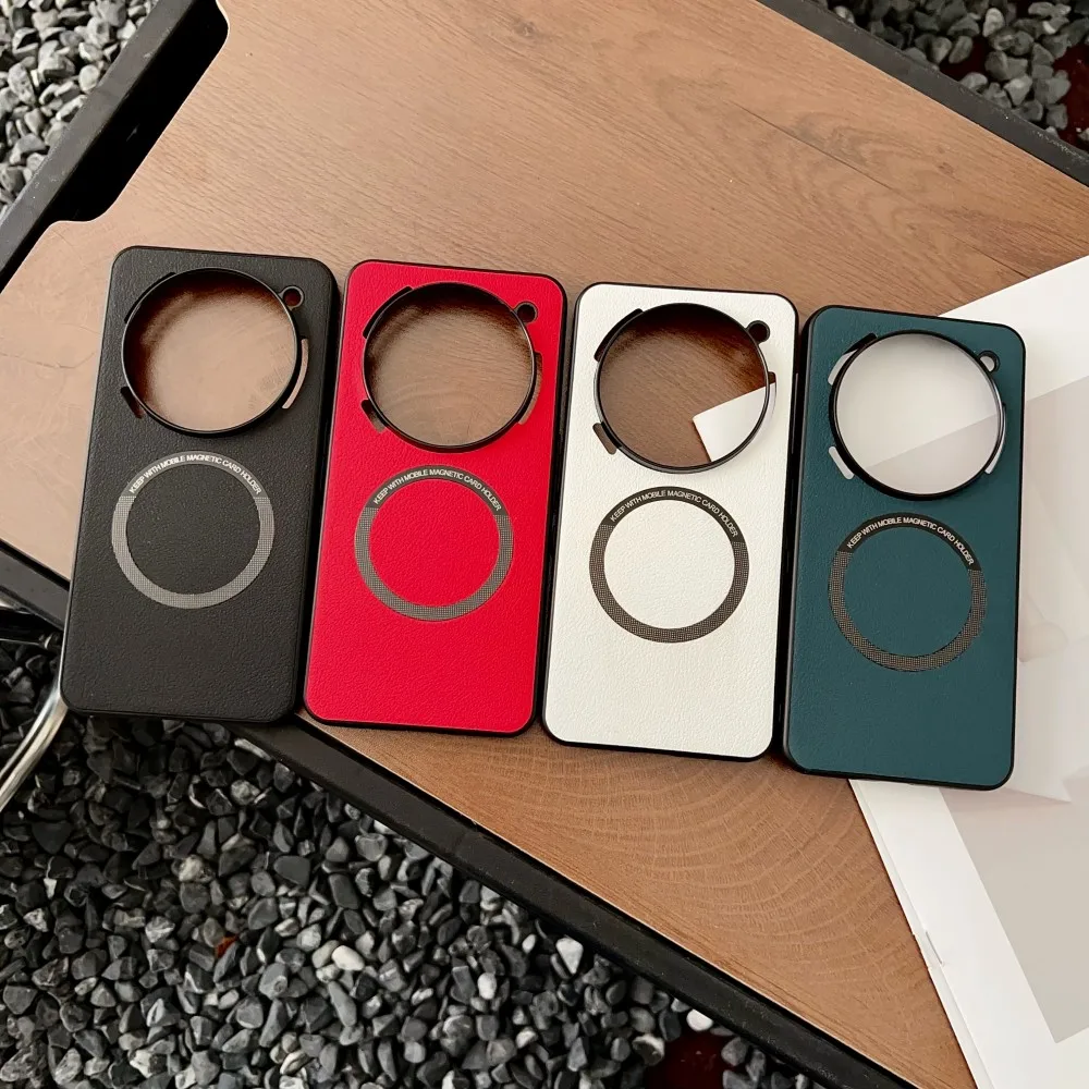 Luxury PU Leather Wireless Charging Protective Back Cover Case