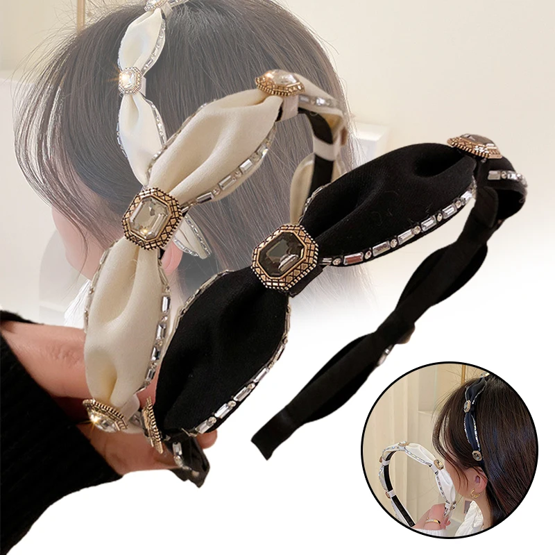 

Women Stretchy Headbands Soft Twist Headwrap Elegant Simple Hair Hoop Vintage Style SEC88