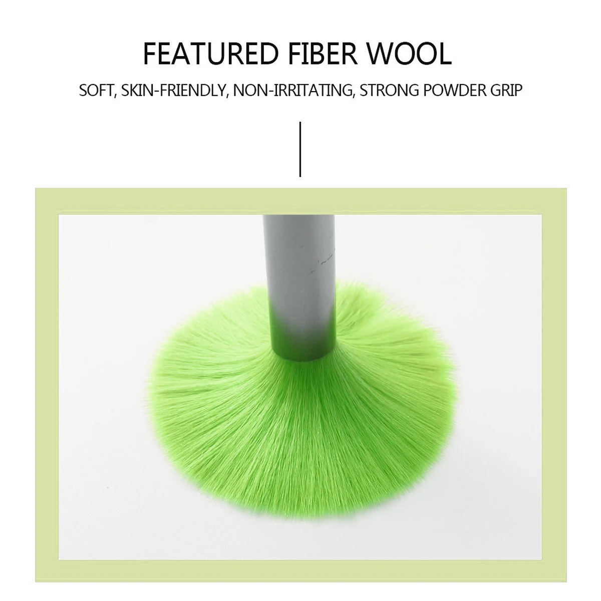 12PCS Multifunctional Fluorescent Green Makeup Brush Set Professional Makeup Tool Combination Set for Foundation Blush Eyeshadow