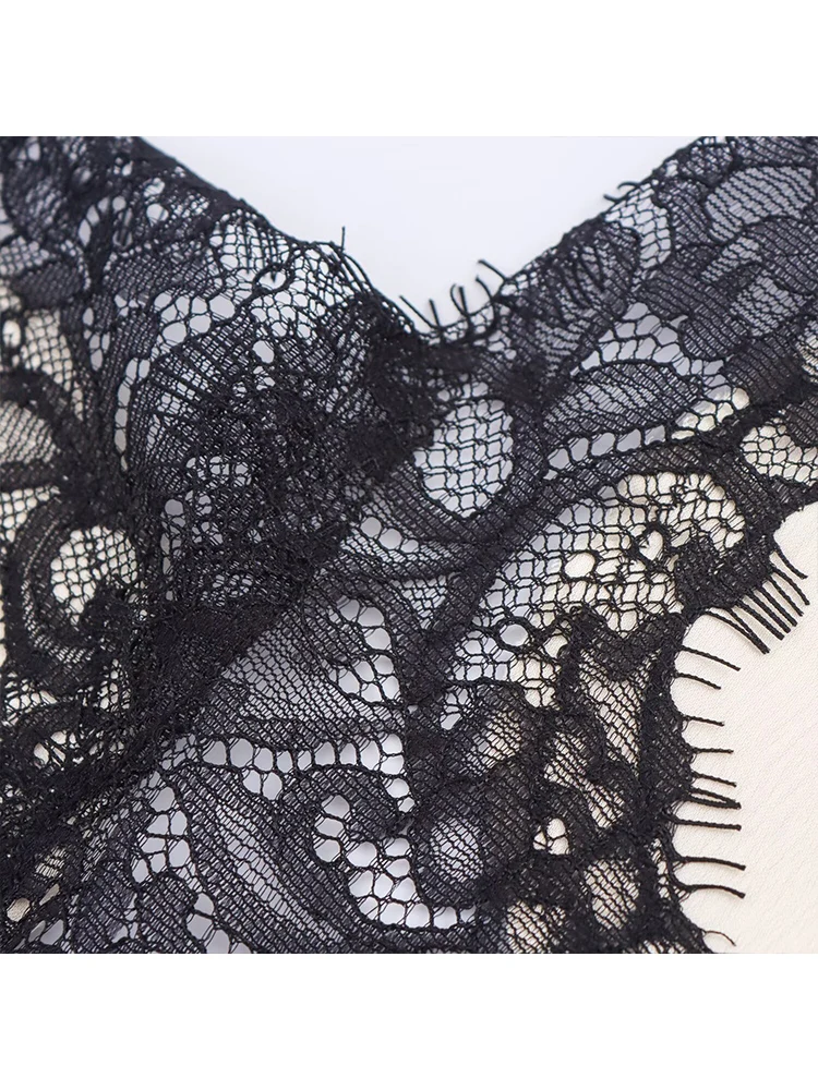 Sexy Female Lace Suspenders Asymmetrical Dresses Backless V Neck Hollow Lace Spliced Party Dress Women 2025 Holiday Dress