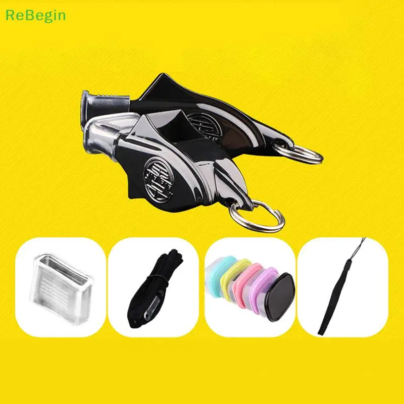 Whistle 130 Decibels High Frequency Dolphin Whistle Outdoor Basketball Training Match Referee Cushioned Mouth Grip 1pc
