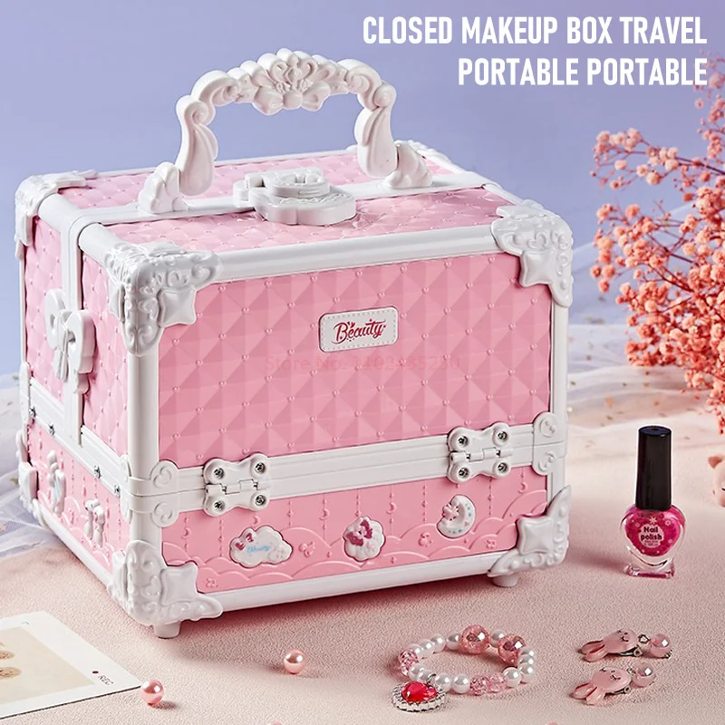 Kids Makeup Kit For Little Girls 49 Pcs Washable Makeup Kit Kids Real Girls With Cosmetic Case Birthday Gifts Toy