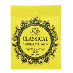 Classical Guitar Strings with Nylon Core and Silver - Plated Copper Alloy Winding (SC33)