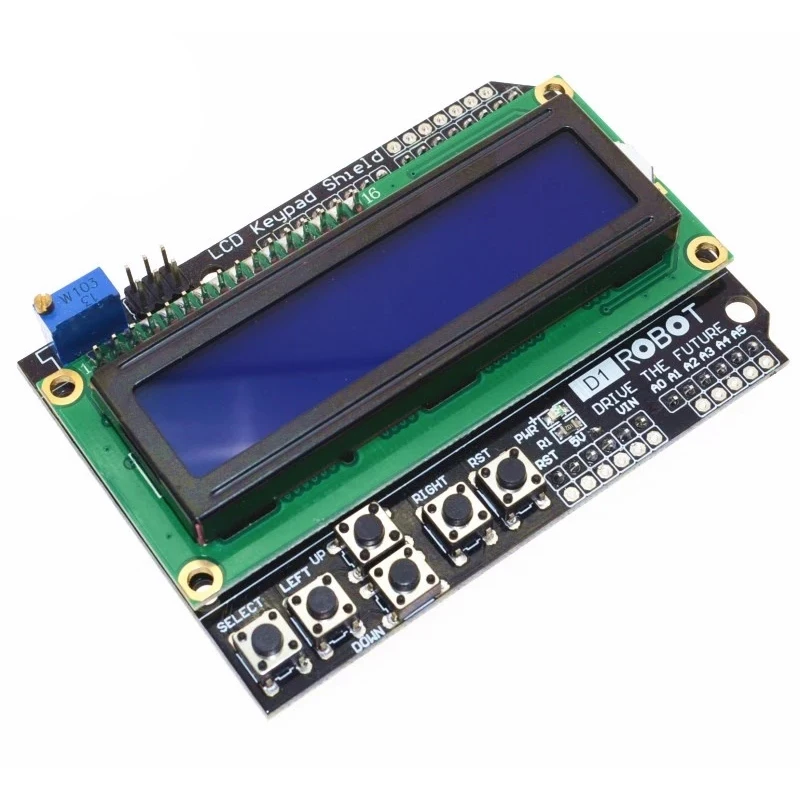 5Pcs Lcd Keyboard Shield Lcd1602 Lcd 1602 Modulo Display Per Arduino Atmega328 Atmega2560 Raspberry Pi Uno Schermo Blu