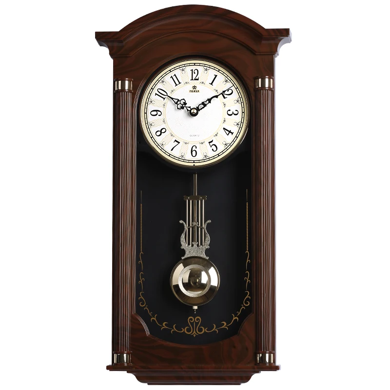 Chinese Large Wall Clock Retro Shabby Chic Wall Pendulum Clocks B  