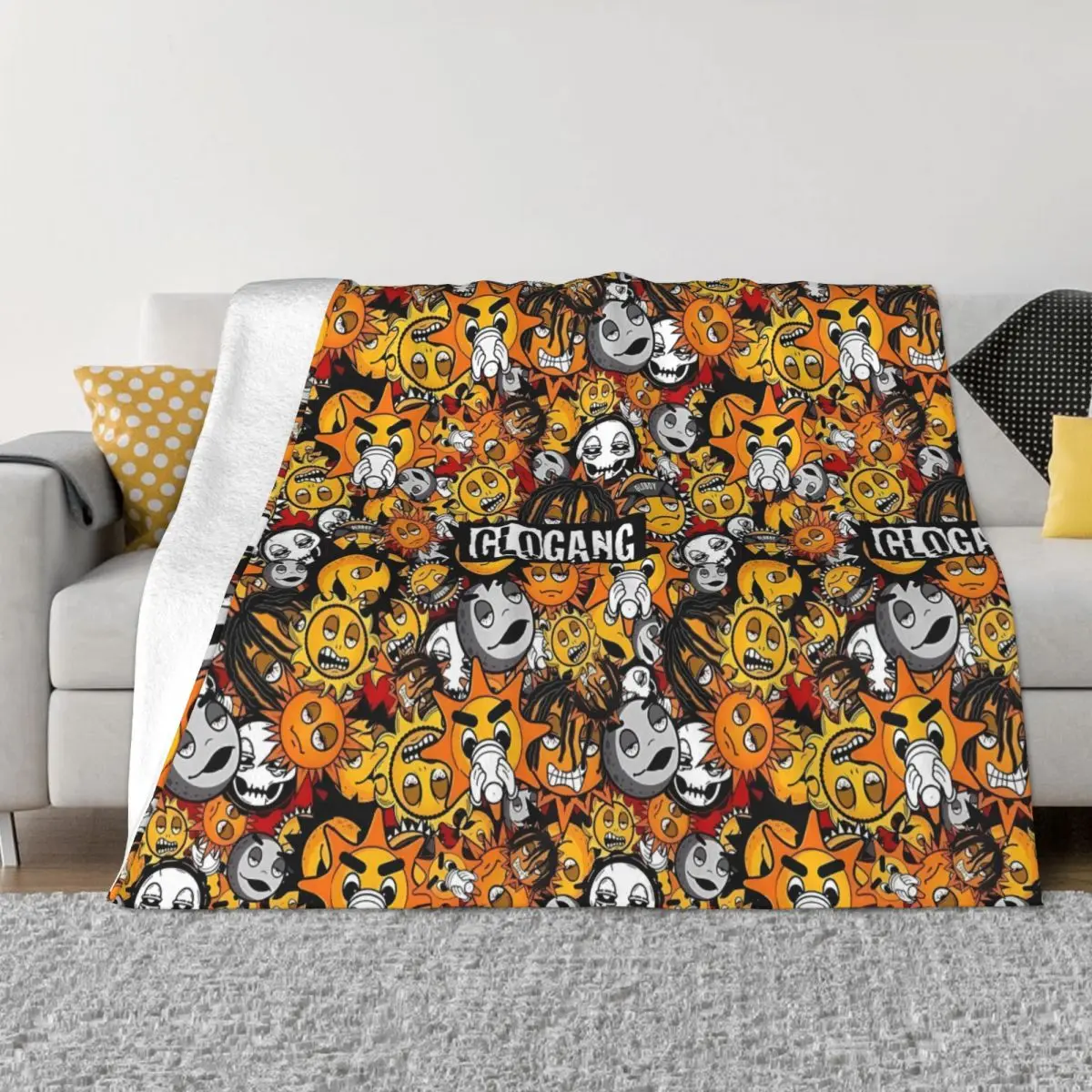 Glo Gang O No Gang Una Coperta In Micro Pile Ultra-Morbida
