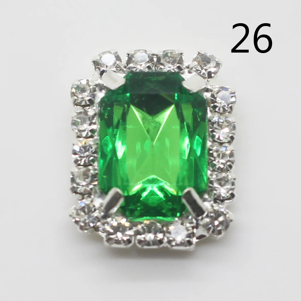 Elegant Rhinestone Embellishment Caps - Pack of 10