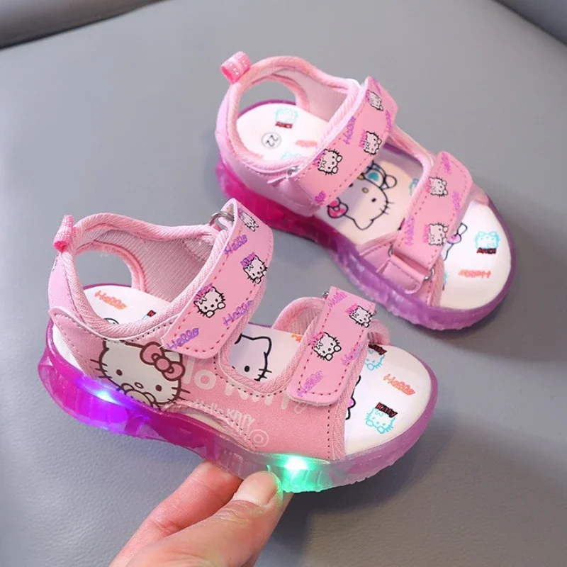 Girls LED Hello Kitty Sandals 5