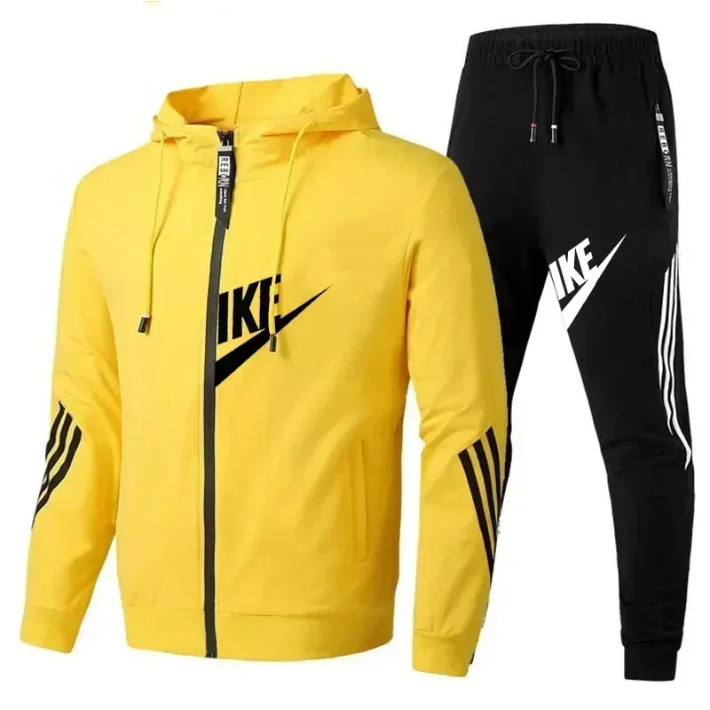 relaxed high quality men's suit, featuring a hooded sports shirt, hooded sports outfit, and long sleeved sports clothing. Relaxed high-quality men's suit, featuring a hooded sports shirt, hooded sports outfit, and long-sleeved sports clothing. 3