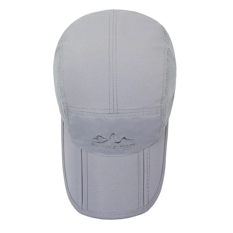 Outdoor Hat Shade Cap Word Summer Rain Proof Waterproof Quick Drying Fold Fish Sun Block Baseball Travel Visor Women Men M615 5
