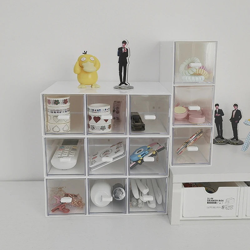 Stackable Drawer Tea Bag Storage Box Kitchen Cabinet Countertop Container for Coffee Tea Sugar