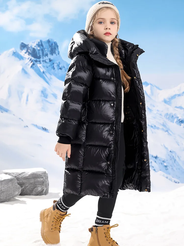 Girls Boys Long Down Jacket Parkas for Winter Children down jacket,children jackets,girls coat