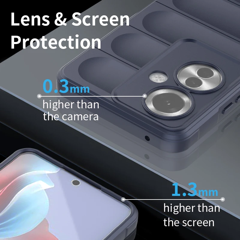 Shockproof Liquid Silicone Phone Case in Elegant Coque Design