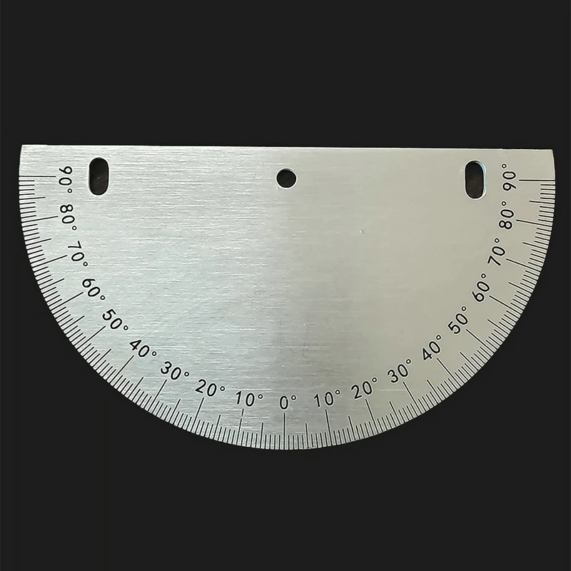 1 조각 반원형 다이얼 스테인레스 스틸 각도 다이얼 180도 각도기 원형 액세서리 100MM 200MM 측정 도구