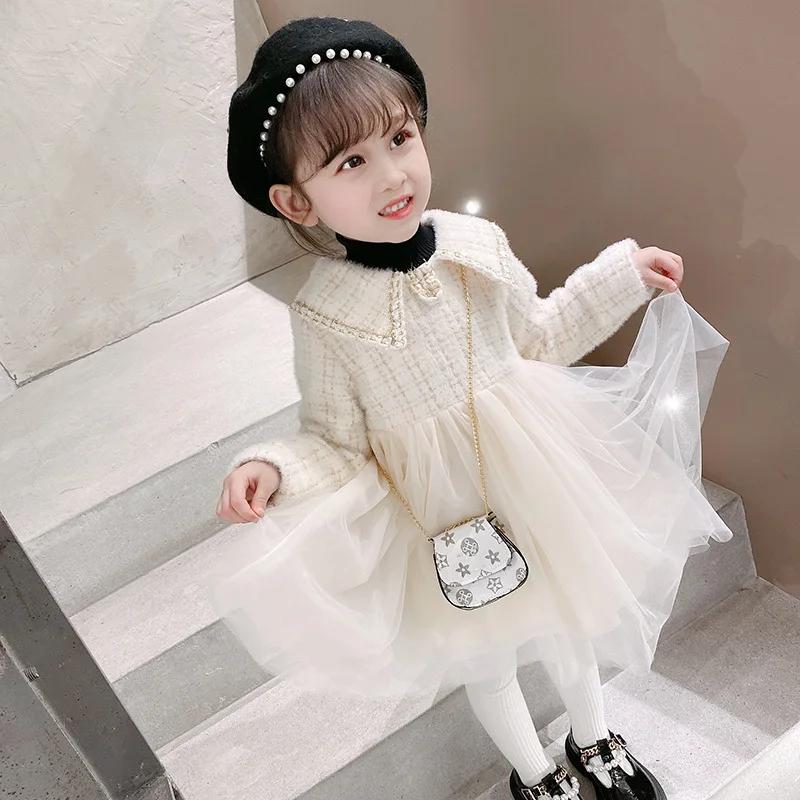 2022 Baby Girls Winter Dress Cotton Padded Velvet Winter Warm Birthday  Princess Dresses Kids Children Clothes Vestidos Outfits - AliExpress