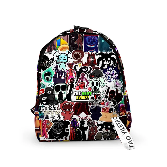 Doors Figure Backpack Escape From The Door High School Students Bookbag  Bagpack Anime Screech Seek Travel Bags Girls Backpack - AliExpress