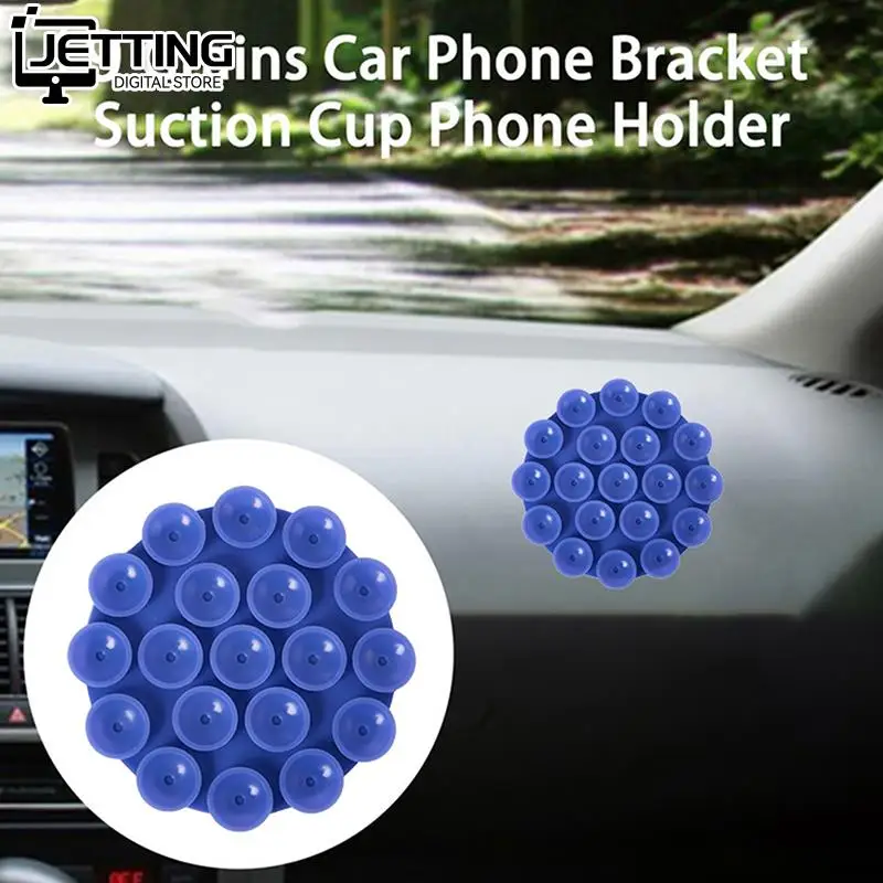  Silicone Suction Pad Back Sticker Suction Cup Phone Holder Silicone Cup Mat Smartphone Wall Stand Fixed For Glass Ceramic Tiles