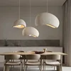 Nordic Wabi Sabi Pendant Lamps Dining Room Lighting Modern Living Room Bedroom LED Ceiling Chandelier Loft Lustre Hanghing Lamps 5