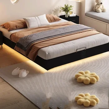 Bed Super Single Frame Living Room Full Size Bed Frame Modern Luxury Estructura De Cama Bedroom Furniture Bedside Excluded