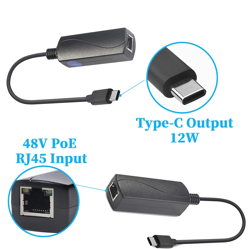 POE-Type-C ̹, IEEE802.3af ǥ  10/100Mbps, PD    ġ 뿪 ׼  5V 2.4A 