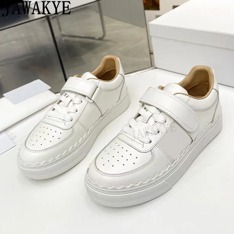 

Round Toe Lace Up Thick Bottom Sneakers Flat Shoes Women Mixed Color Casual Jogging Shoes Autumn Luxury Sports Run Shoe Woman