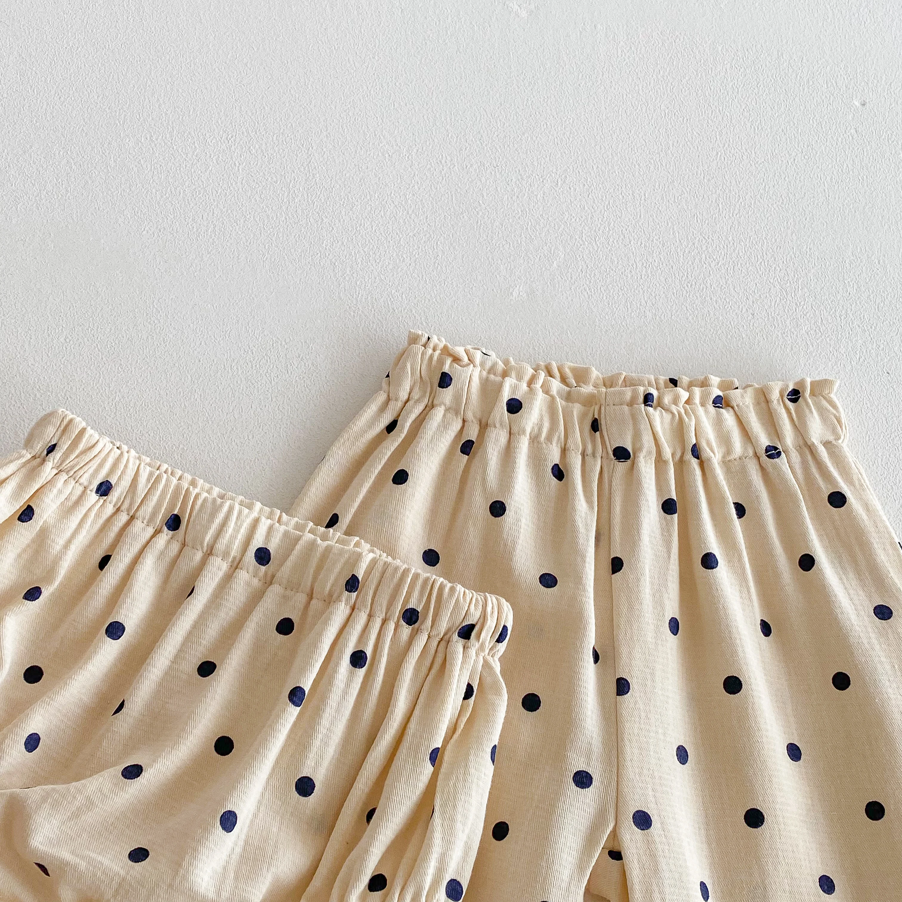 Infant Baby Pants Toddler Girls Polka Dot Linen Pants Newborn Bloomers Shorts Girls Casual Trousers Children Clothes baby trousers