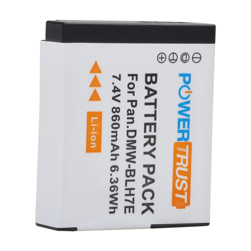 Powertrust Dmw-Blh7 Dmw-Blh7Pp Dmw-Blh7E Batteria Di Ricambio Per Panasonic Lumix Dmc-Dmc-Gm5 Dmc-Gm1 Dmc-Gf7 Dmc-Gf8 Gf9 Lx10 Lx15