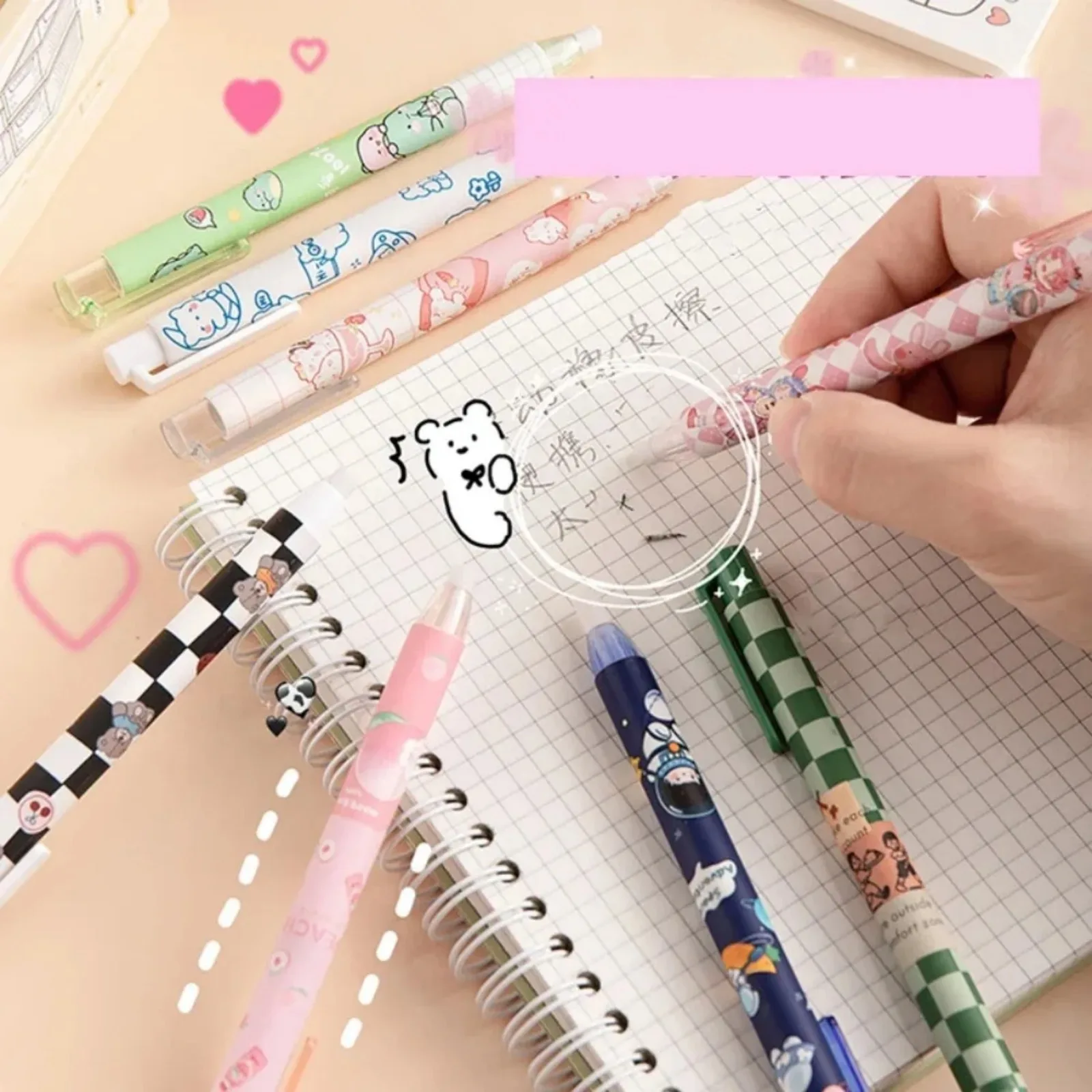 Retractable Pencil Eraser Rubber Eraser Correction Supplies Writing Correction School Stationery Office Supplies