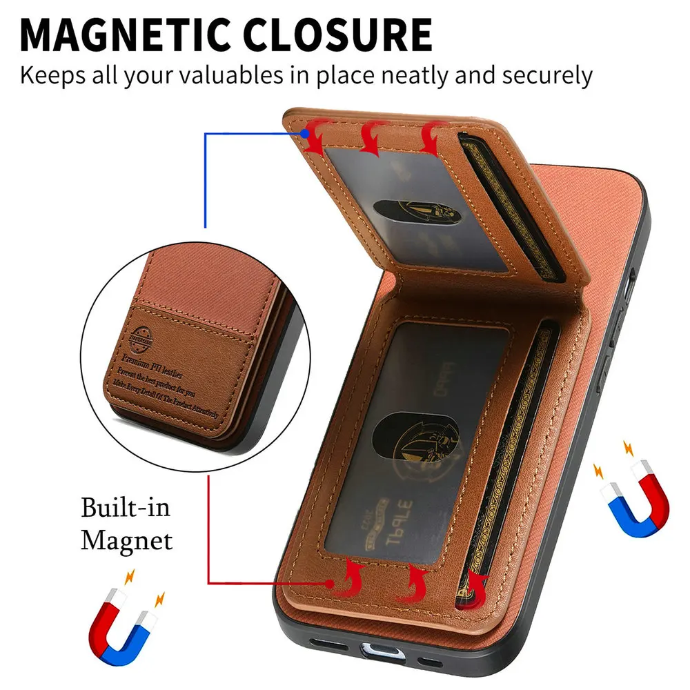 Premium Anti-Theft Leather 360° Protection Phone Case