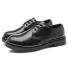Spring Autumn Pure Black Casual Mens Leather Shoes Luxury Brand Trend 2023 Fashion Classic 4