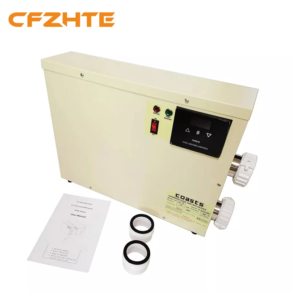 

5.5KW 7.5KW 9KW 11KW Water Heater for Swimming Pool & bathtube Thermostat 220v/380v Brand New