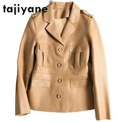 Tajiyane 2021 Spring Autumn Geunine Leather Jacket Women 100% Sheepskin Coat Female Clothes Cotocycle Mujer Chaqueta TN2815
