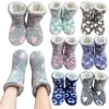 Soft Ankle Boots Non-slip Warm Home Slippers Comfortable Plush Floor Boots Thickened Fluffy Slipper Sock for Autumn Winter 1