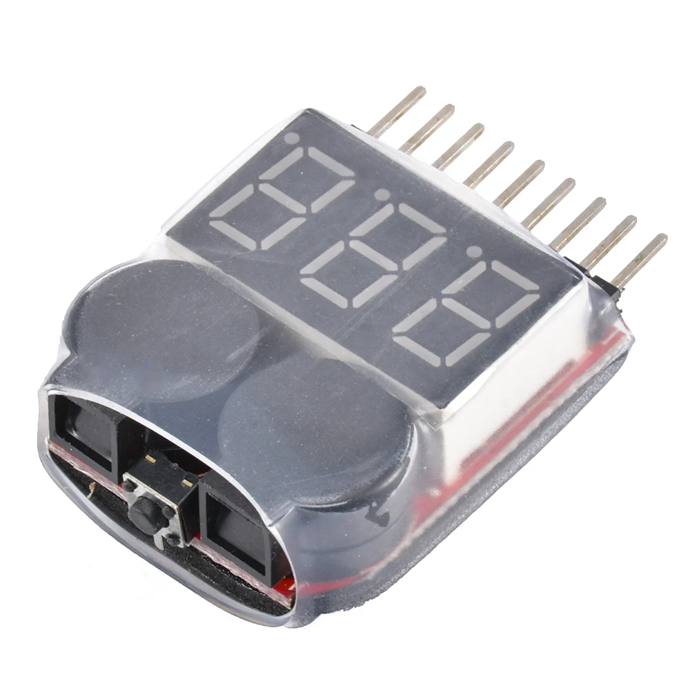 1s-8s Lipo batterie monitor Summer Alarm anzeige Spannungs prüfer Niederspannung salarm bx100 für RC Modell auto Hubschrauber teile – Detail 2