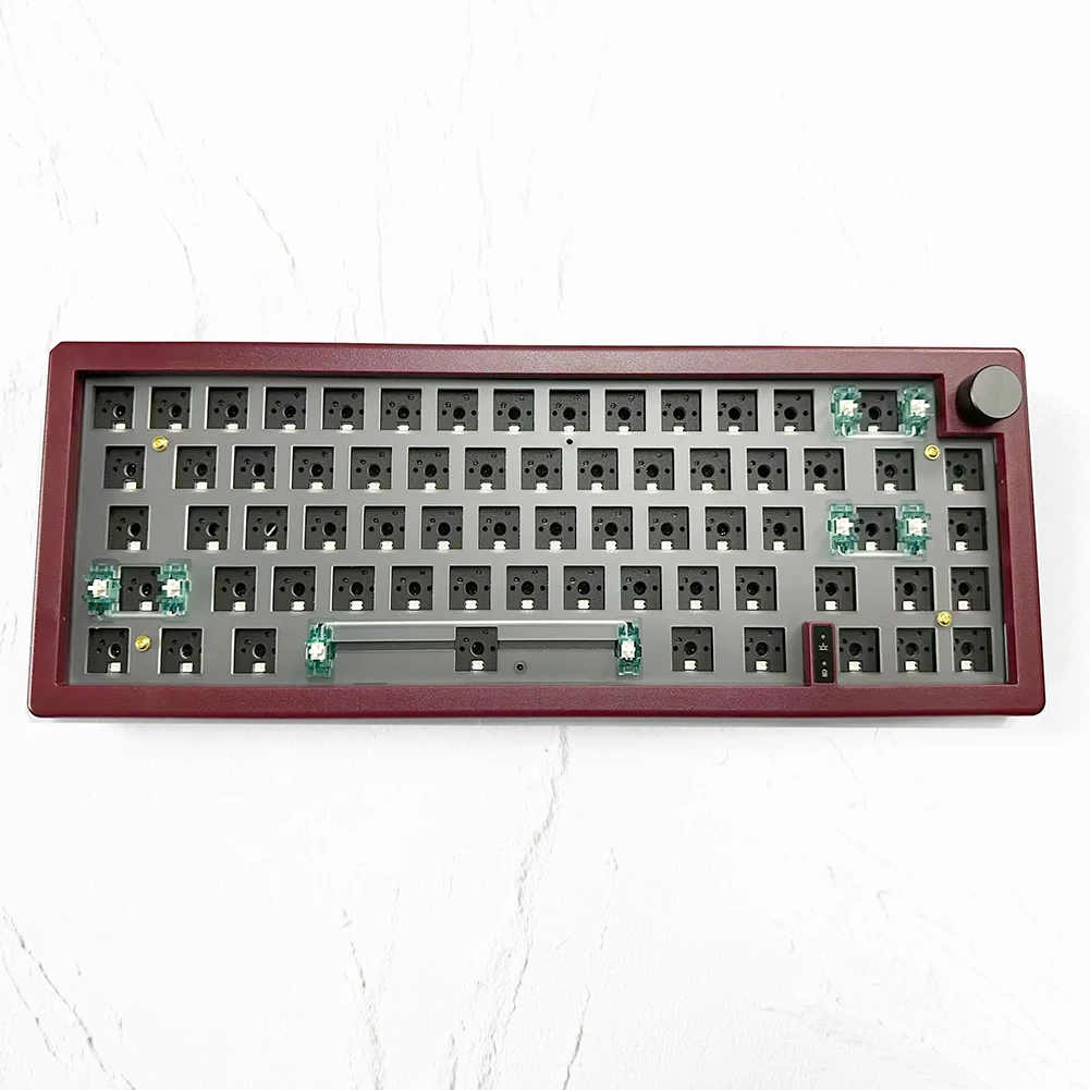 GMK67 기계식 키보드 노브 스위치, RGB 백라이트 구조 키보드, 경량 피로 감소, 편리한 사용, 게임 액세서리