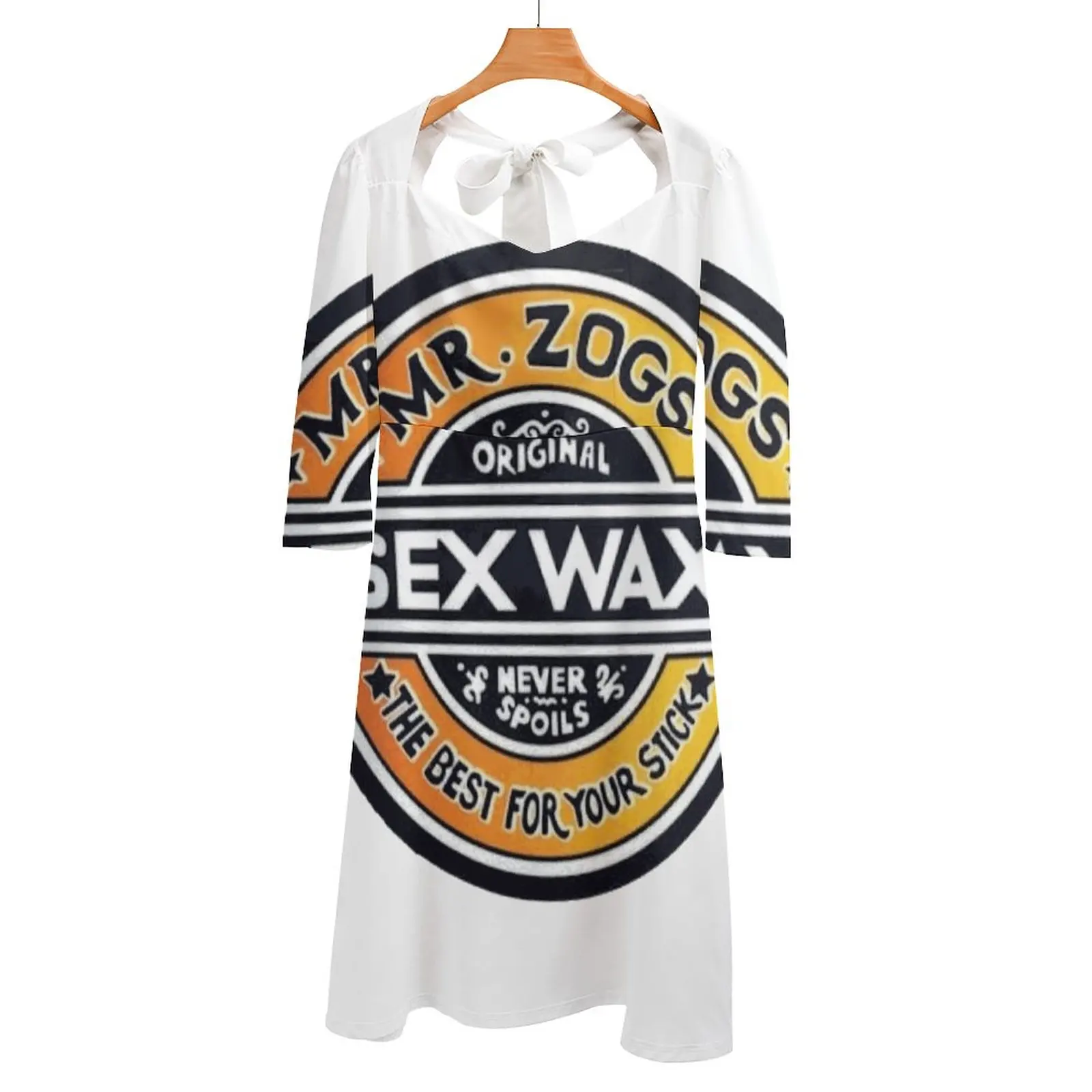 Mr Zogs Sex Wax Back Lacing Backless Dress Square Neck Dress Sweet Elegant Dress Surf Wax Sex Wax Mr Zogs Brand Tumblr