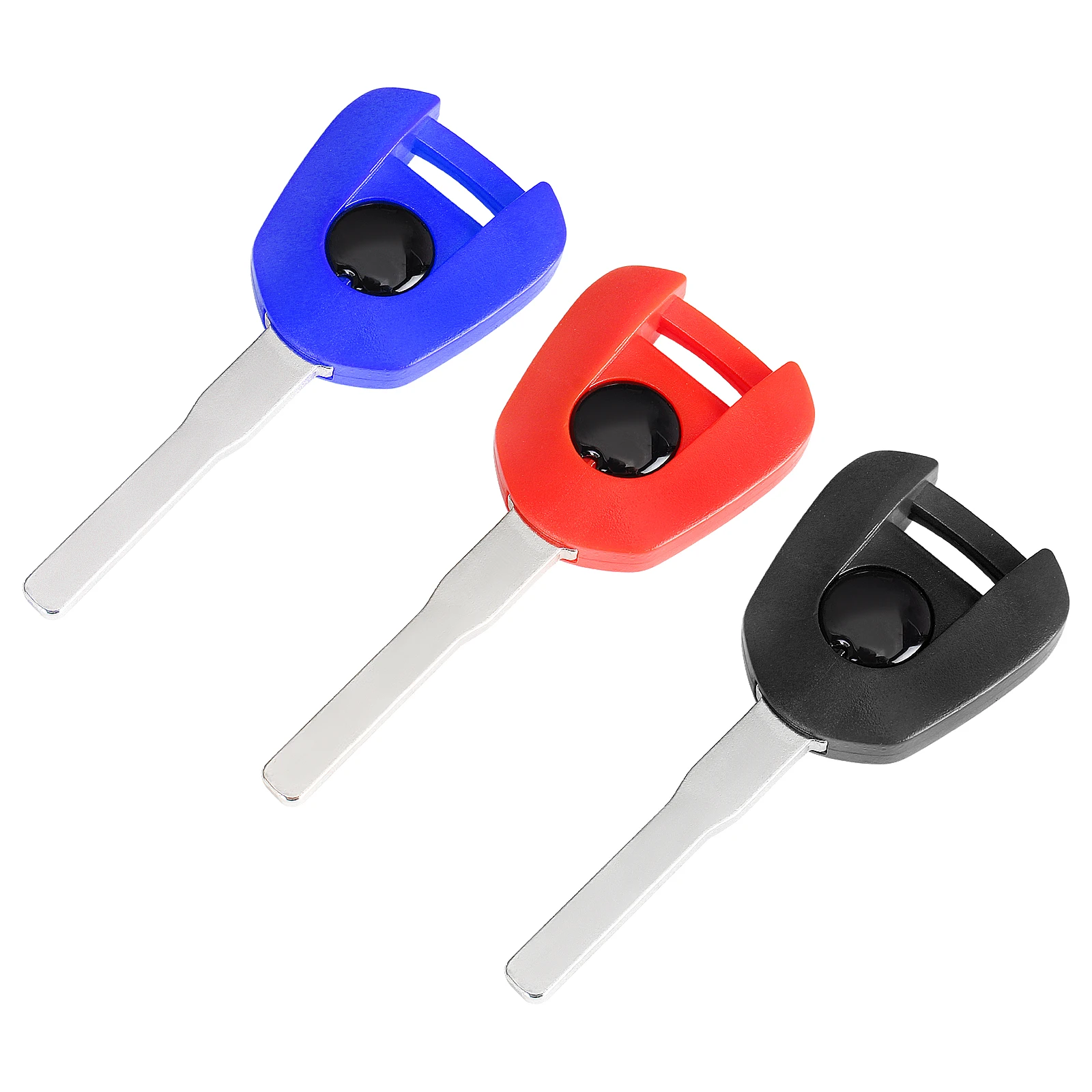 오토바이 언컷 키 블랭크, 혼다 2022 CBR300R 호환, 블랙, 블루, 레드, 1 개
