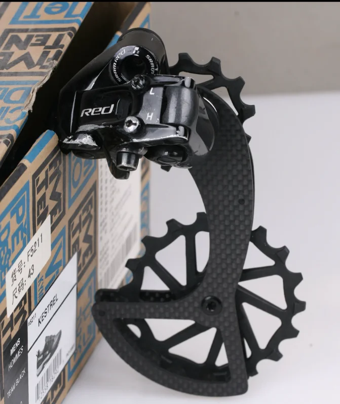 J&L Oversized Ceramic&Carbon Pulley Wheels+Cage-for Sram