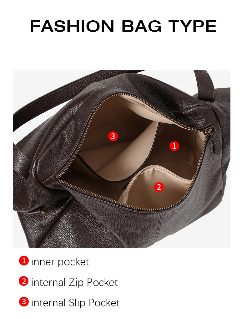 2026 Winter Neue Großraumige Schulter-Ledertasche Europäische und Amerikanische Weiche Leder-Tragetasche Einfache Casual Damenhandtasche – Detail 5