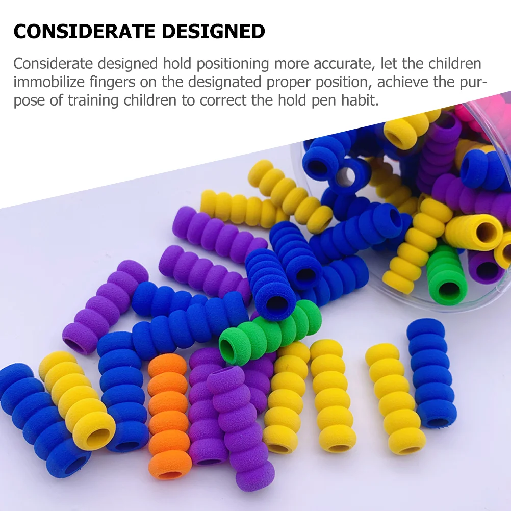 30 Pcs Holder Kids Pencils Covers Foam Grip Training Aids Sponge Writing Fountain Correctors