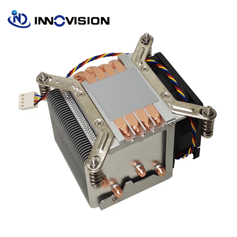 Dissipador de Calor Quadrado do Servidor 2u Lga2011 2066 Ventilador Refrigerador com Tubos de Aquecimento para Intel Xeon Cpu Alto Desempenho - Imagem 3
