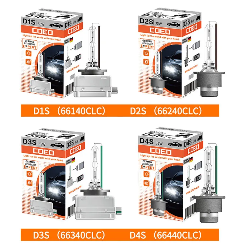 D1S D2S D3S D4S Coeo Xenon 66140 66240 66340 66440 Clc Hid Faro Allo Xeno Per Auto Originale 4200K Luce Bianca Standard, 1X
